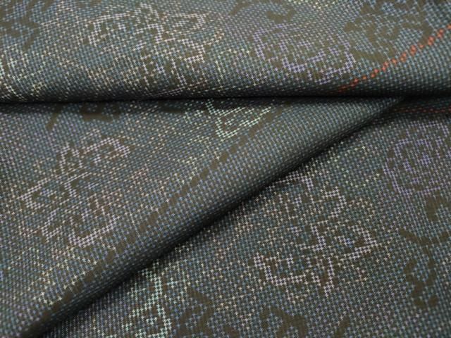 平和屋着物●本場大島紬　7マルキ　花唐草文　正絹　逸品　未使用　DABF2299fe 25,844円