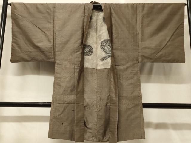 平和屋着物＃男性　本場大島紬　長羽織　80亀甲　総詰め　正絹　逸品　CABG8048in