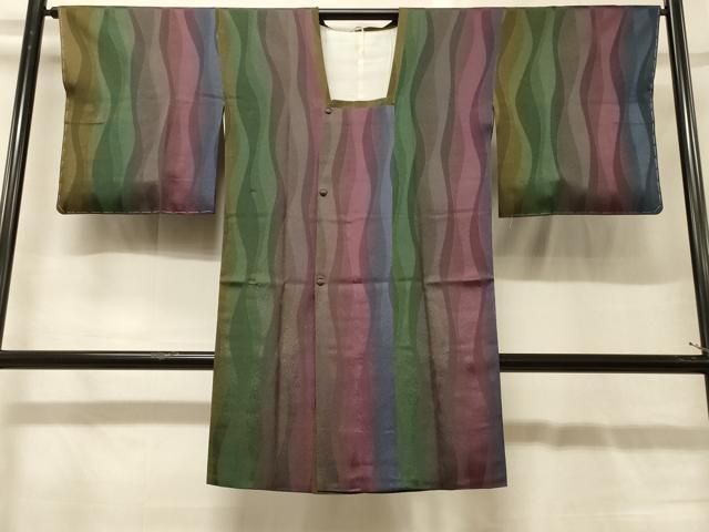 平和屋着物＃道行コート　変わり間道　暈し染め　ロング丈　正絹　逸品　未使用　CABG8049in 18,200円