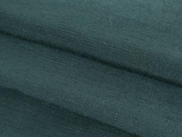 平和屋着物▽上質な紬　単衣　色無地　百入茶色　正絹　逸品　DABF3343op