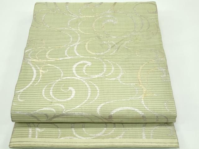 平和屋着物＊夏物　丸帯　光琳水　金銀彩　正絹　逸品　CABF4751rv