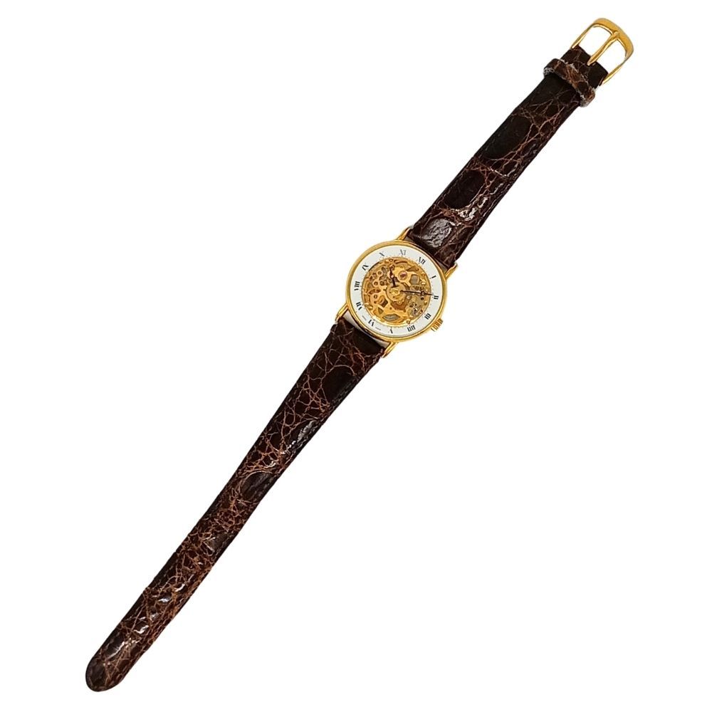 BUCHERER ブッフェラー スケルトン 手巻き レディース ベルト社外品