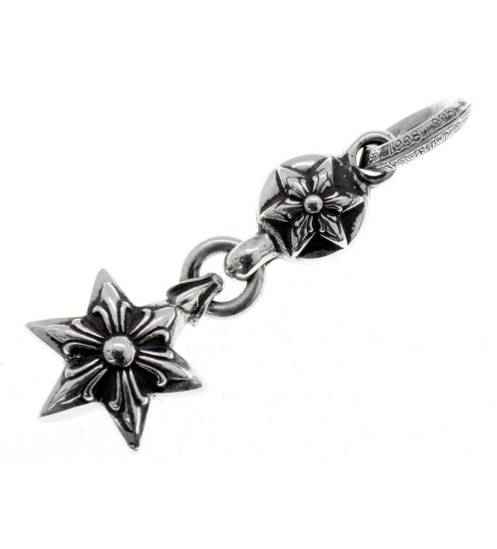 クロムハーツ CHROME HEARTS 【 1BALL STAR 】 1ボール スター シルバー ネックレス トップ 50851
