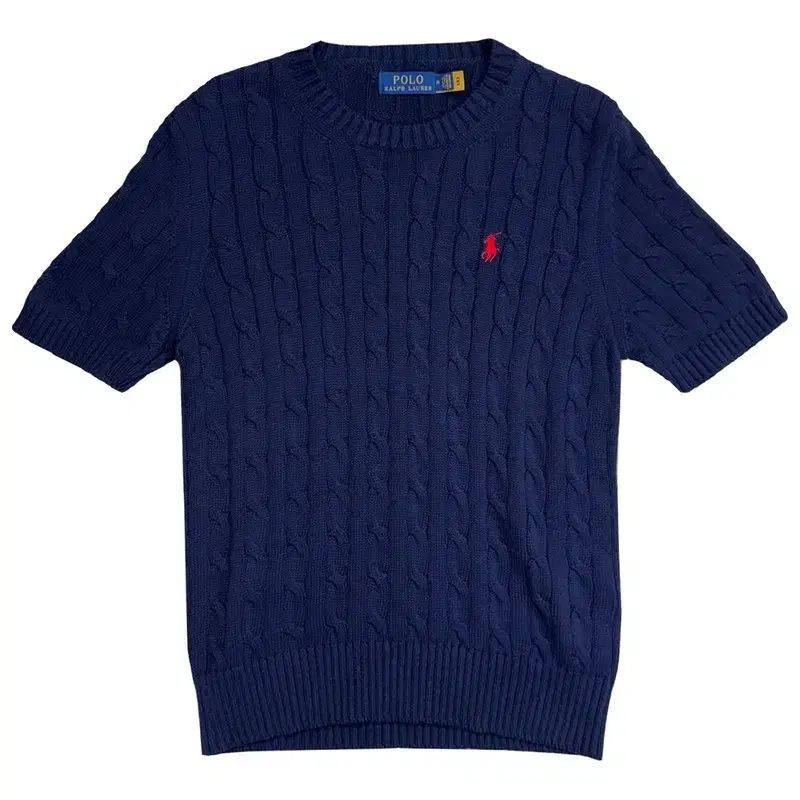 RALPH LAUREN ショート スリーブ ケーブル ニット M