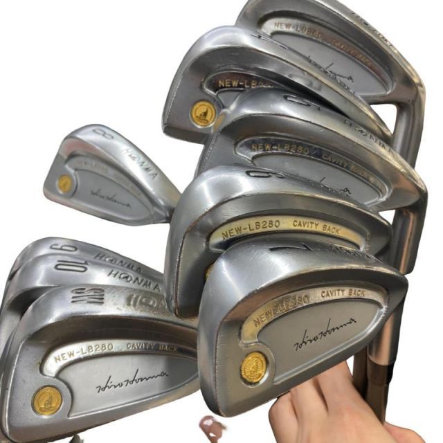 【中古】 本間ゴルフ NEW LB-280 24K GP 10S アイアンセット IR 4S SUPER FERRITE CARBON LIGHT (フレックスその他) メンズ 男性用 右利き 右用 Cランク ゴルフクラブ 26,179円
