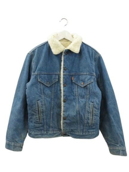 リーバイス Levi's 70s 70608-0213 シェルパジャケット デニムジャケット 裏ボア USA製 ブルー 40