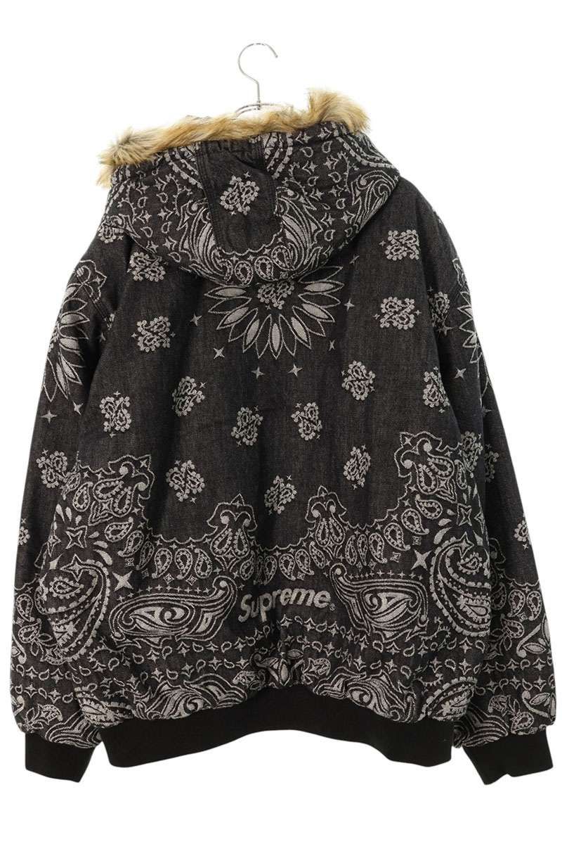 シュプリーム 25SS Bandana Jacquard Denim Hooded Work Jacket