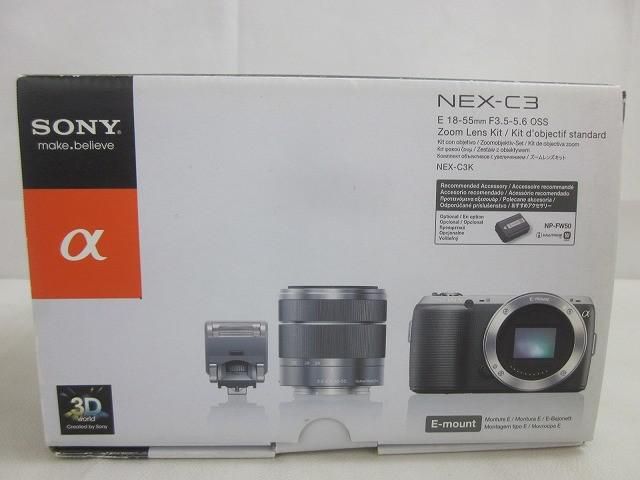 家電 SONY デジタル一眼カメラ α NEX-C3 ズームレンズキット ピンク 中古品
