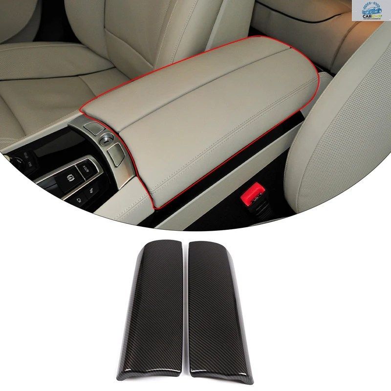 BMW 7シリーズ F01 F02 740I 760LI 2009-2015用 カーセンターコンソールアームレストボックス保護カバートリム ABS製自動車アクセサリー 2