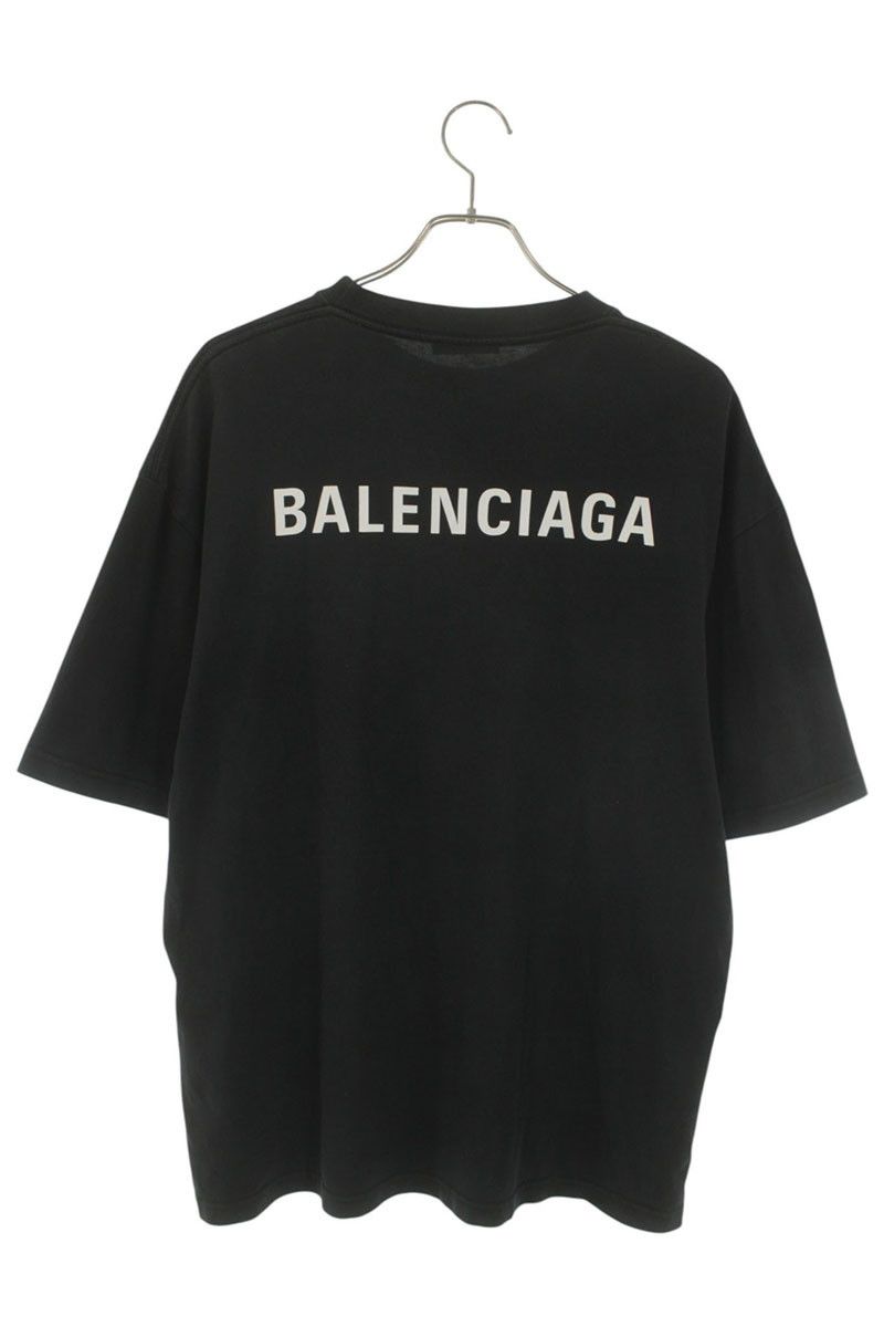バレンシアガ 612966 TIVG5 バックロゴプリントTシャツ メンズ XS
