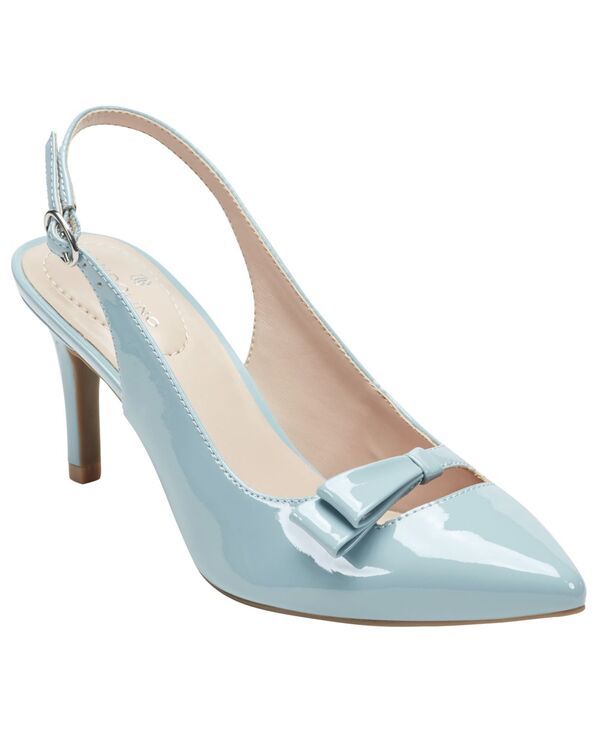 バンドリーノ レディース シューズ パンプス Bandolino Womens Gelli Bow Slingback Pumps Light Blue Patent ブルー