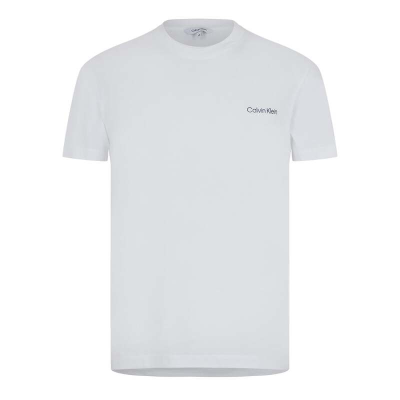 カルバンクライン メンズ トップス Tシャツ ロゴ Calvin Klein Core Logo T Shirt Mens PVH White ホワイト