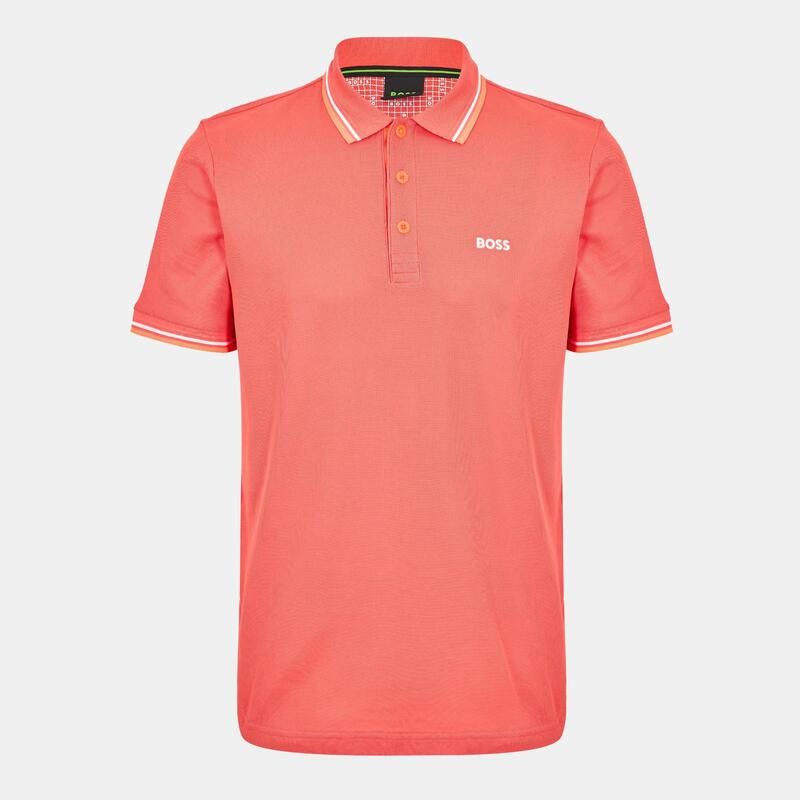 ボス メンズ トップス ポロシャツ 半袖 Boss Mens Paddy ShortSleeve Polo Shirt Open Red レッド