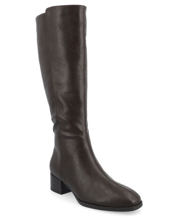 ジュルネ コレクション レディース シューズ ブーツ・レインブーツ Journee Collection Womens Devri Regular Wide Calf Extra Wide Calf Knee High Boots Brown ブラウン