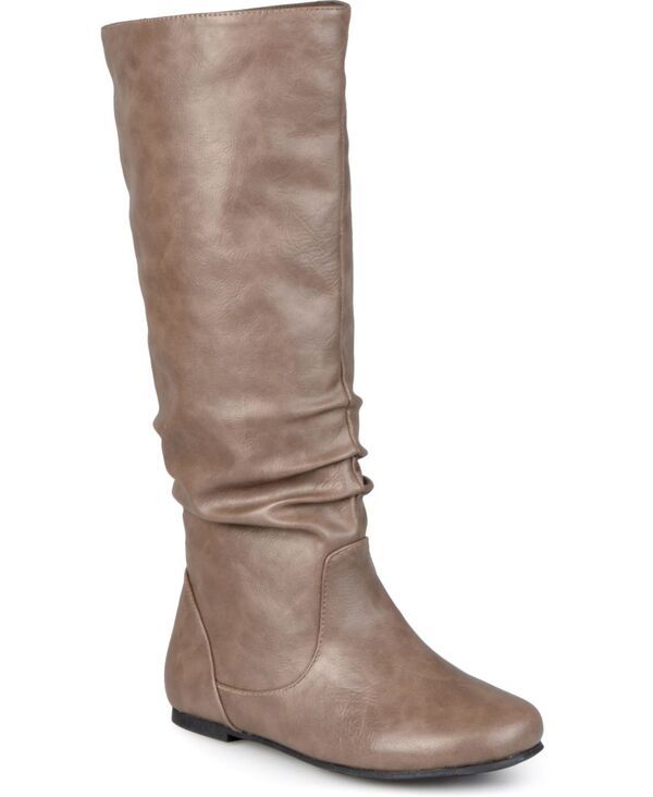 ジュルネ コレクション レディース シューズ ブーツ・レインブーツ Journee Collection Journee Womens Jayne Regular Wide and Extra Wide Calf Width Boots Taupe トープ