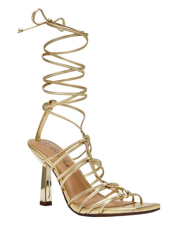 ワイルド ペアー レディース シューズ サンダル レース Wild Pair Womens Evelina LaceUp Dressandals Metallic Gold ゴールド