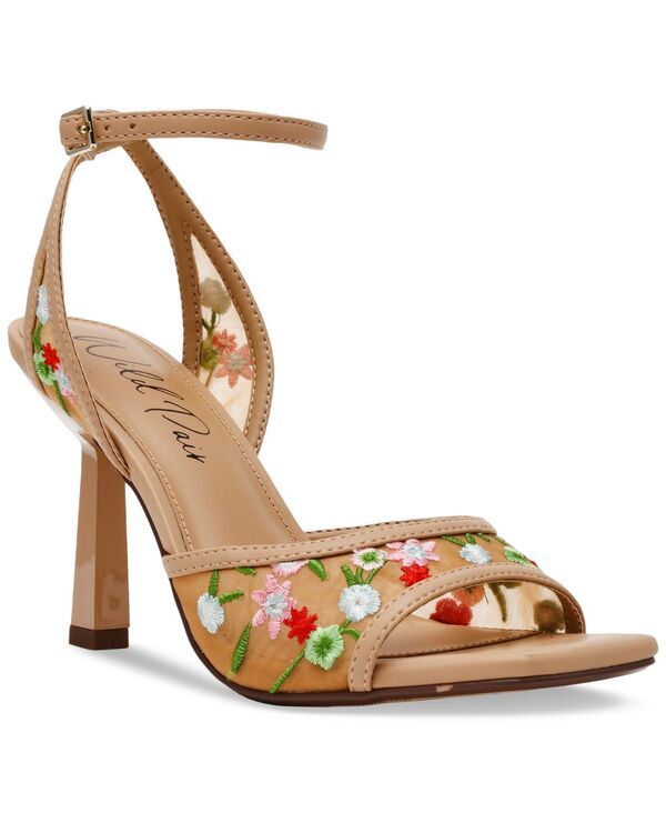 ワイルド ペアー レディース シューズ サンダル 刺繍 ヒール Wild Pair Erynn Dress Embroidered Higheel Sandals Mesh Floral Nude