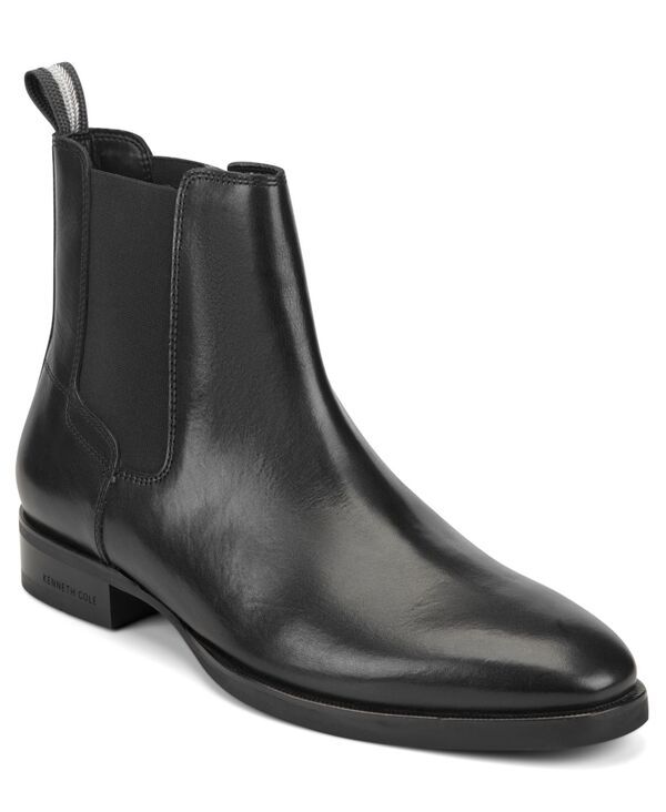 ケネスコール メンズ シューズ スリッポン・ローファー ブーツ Kenneth Cole New York Mens Raymond Casual SlipOn Boot Black Leather ブラック