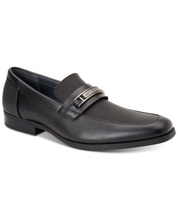 カルバンクライン メンズ シューズ スリッポン・ローファー Calvin Klein Mens Jameson Slipon Dress Shoes Black ブラック