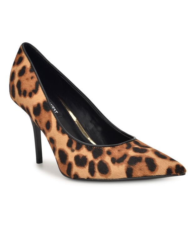 ナインウェスト レディース シューズ パンプス Nine West Womens Princesa SlipOn Stiletto Pumps Leopard Calf Hair アニマル