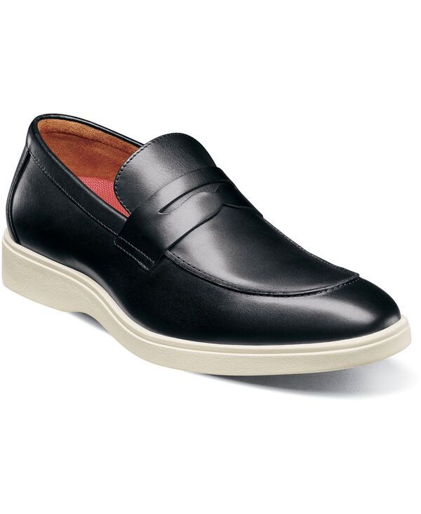 ステイシーアダムス メンズ シューズ スリッポン・ローファー Stacy Adams Menspencer Moc Toe Penny Slip On Shoes Black ブラック
