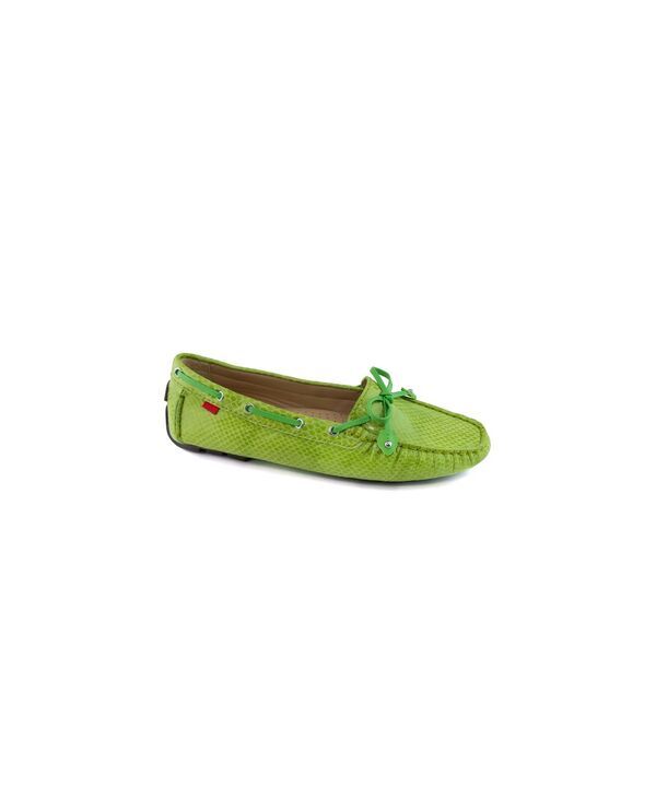 マークジョセフニューヨーク レディース シューズ パンプス ローファー Marc Joseph New York Womens Cypress Hill Tiebow Driver Loafer Lime snake ライム