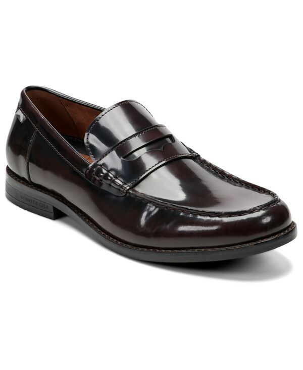 ケネスコール メンズ シューズ スリッポン・ローファー Kenneth Cole New York Mens Paco Casual SlipOn Loafer Dark Red Leather レッド