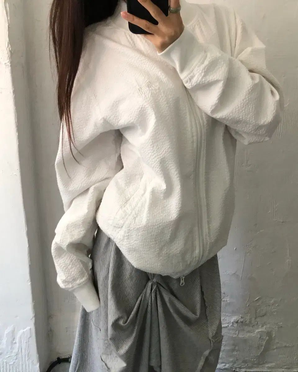 STUSSY ステューシー ストック ロゴ 白 シアサッカー ジャケット