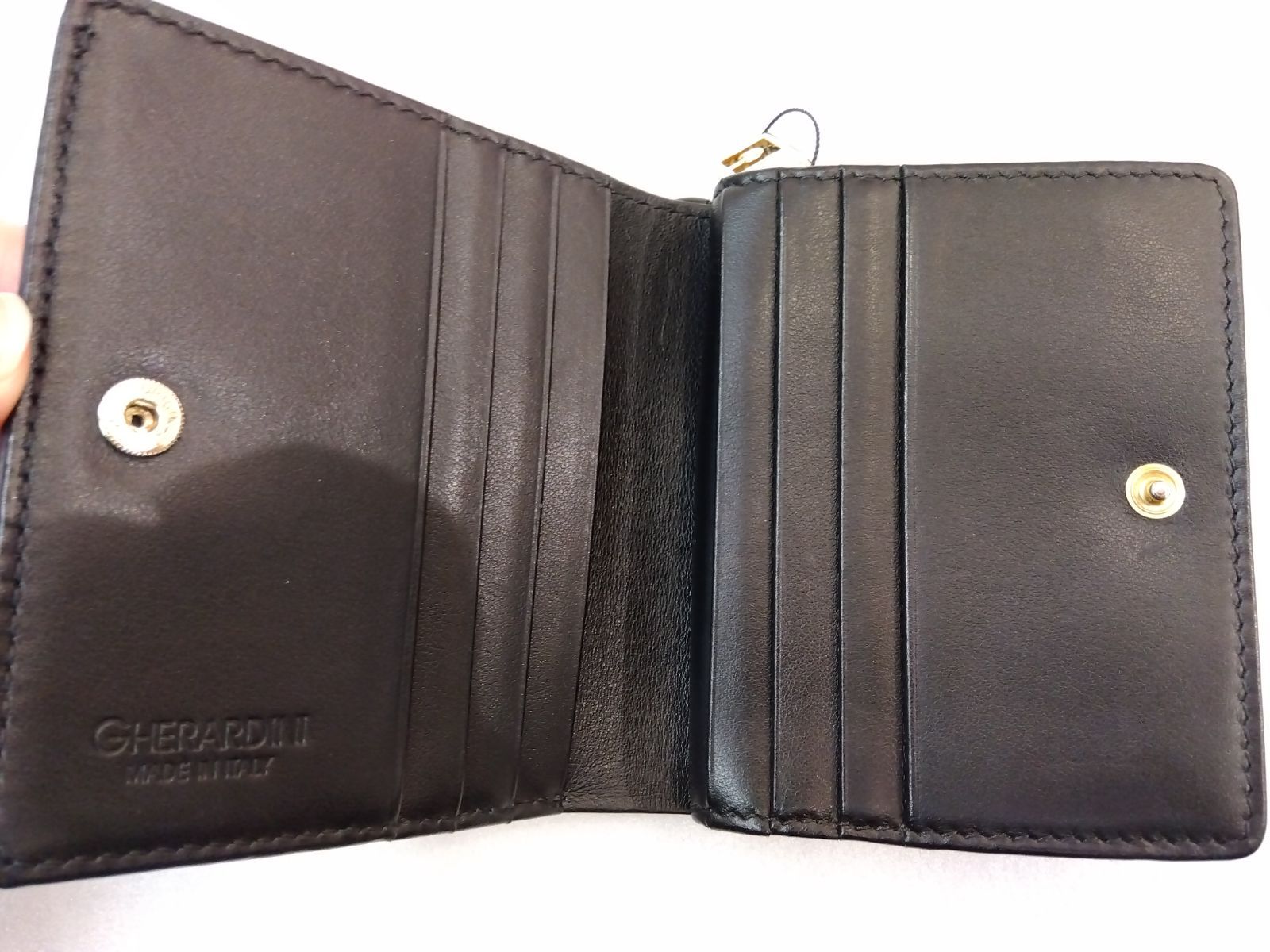 M17 ゲラルディーニ GHERARDINI 軽量コンパクト 2つ折り グレー財布 内側レザー仕様 M17 ゲラルディーニ GHERARDINI 軽量コンパクト 2つ折り グレー財布 内側レザー仕様