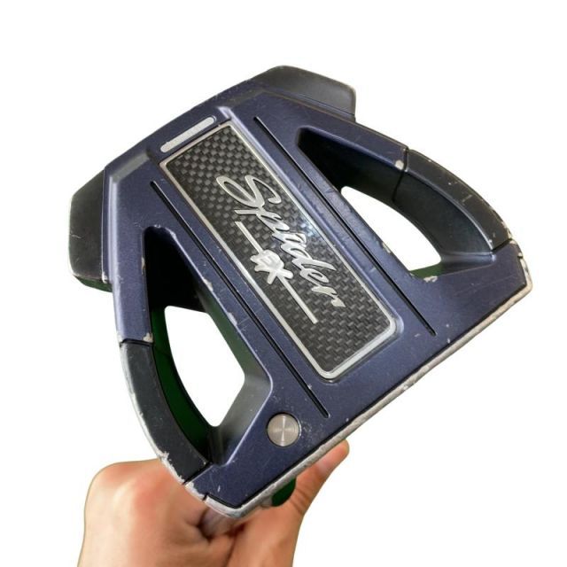 【中古】 テーラーメイド Spider EX NAVY/WHITE スモールスラント 33インチ パター PT スチール (フレックスその他) メンズ 男性用 右利き 右用 Dランク ゴルフクラブ