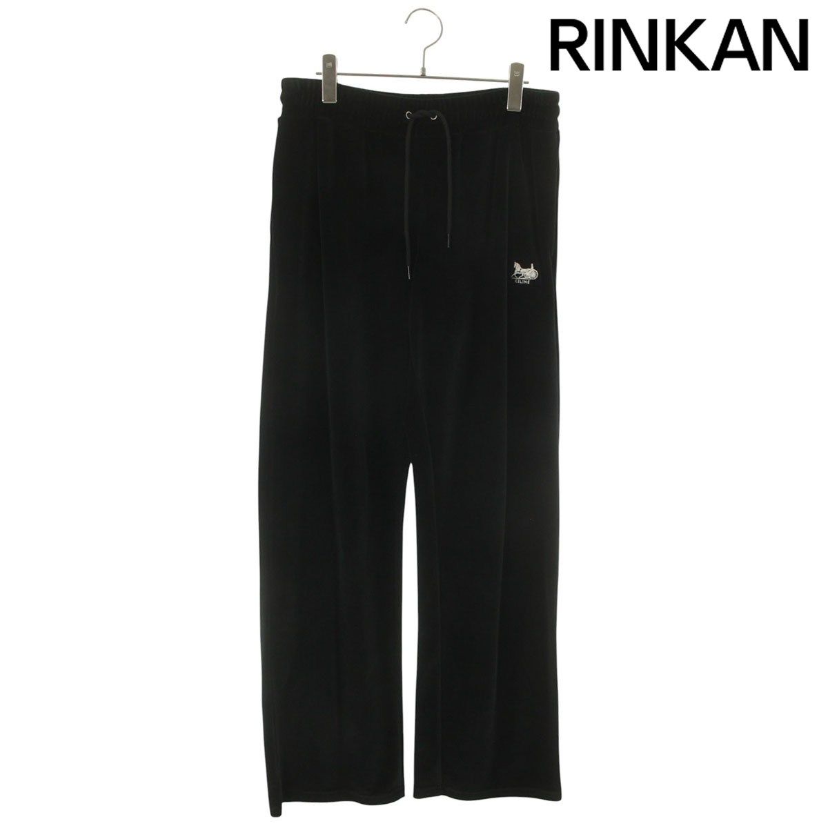 セリーヌ 26SS RP0FA748Q ベルベットトラックロングパンツ メンズ M 
