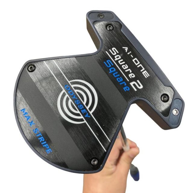 【中古】 オデッセイ Ai-ONE SQUARE 2 SQUARE MAX STRIPE 34インチ パター PT STROKE LAB 90 スチール (フレックスその他) メンズ 男性用 右利き 右用 Bランク ゴルフクラブ