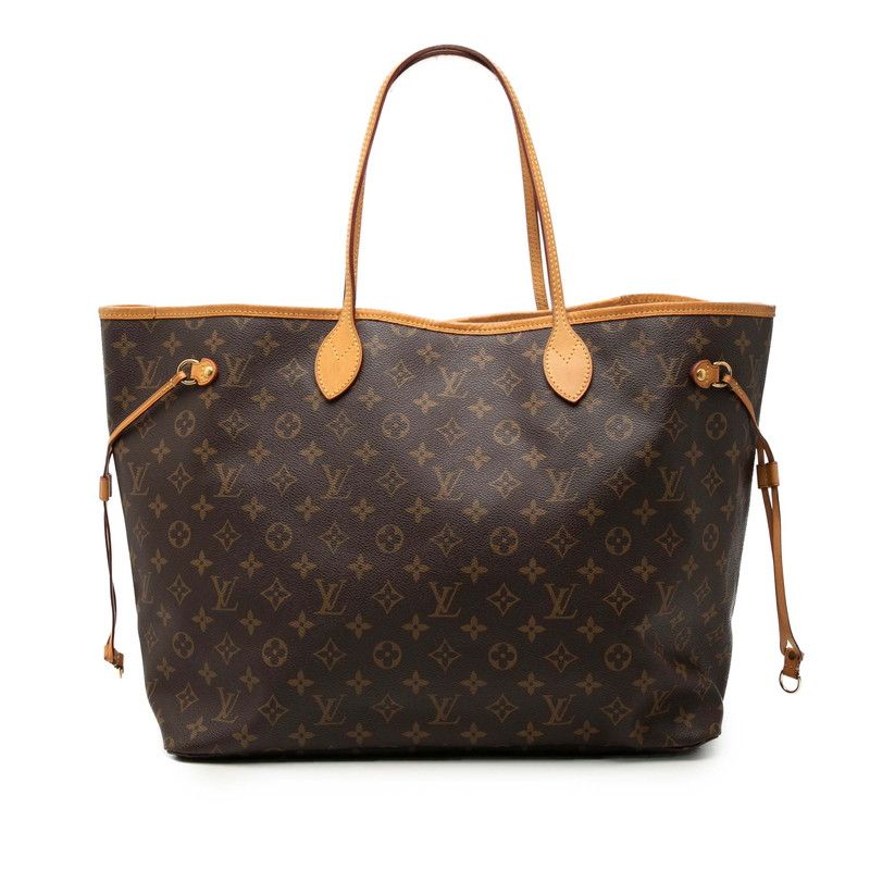ルイ ヴィトン モノグラム ネヴァーフルGM トートバッグ ショルダーバッグ M40157 ブラウン PVC レザー レディース LOUIS VUITTON【1-0270923】