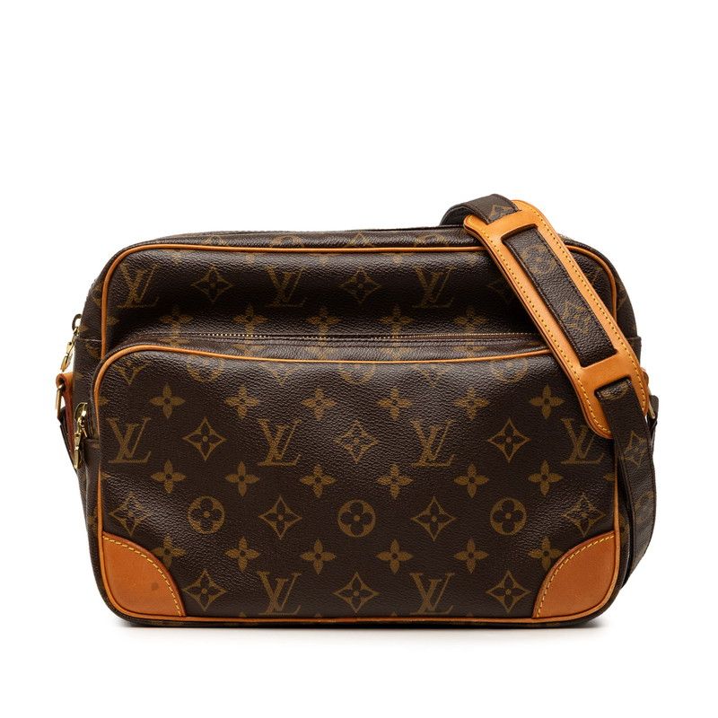 ルイ ヴィトン モノグラム ナイル 斜め掛け ショルダーバッグ M45244 ブラウン PVC レザー レディース LOUIS VUITTON【1-0272007】