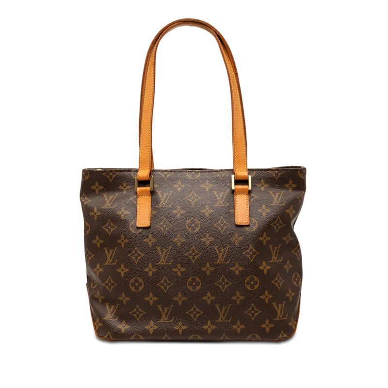 ルイ ヴィトン モノグラム カバピアノ トートバッグ ショルダー M51148 ブラウン PVC レザー レディース LOUIS VUITTON【1-0272018】