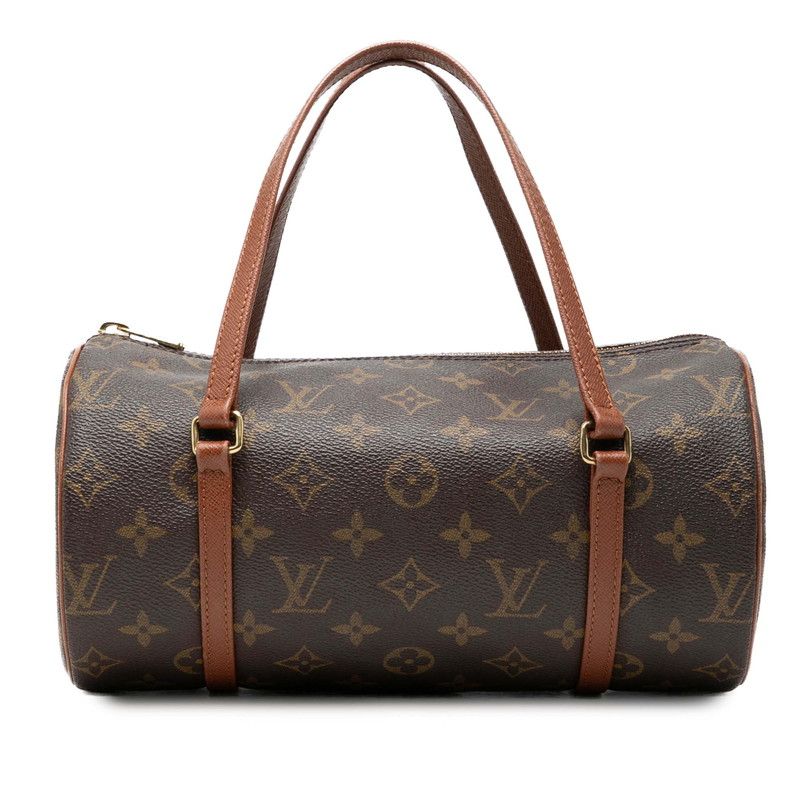 ルイ ヴィトン モノグラム パピヨン26 ハンドバッグ M51366 ブラウン PVC レザー レディース LOUIS VUITTON【1-0272272】