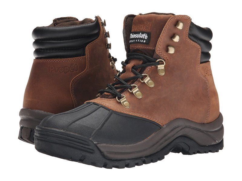 プロペット メンズ シューズ ブーツ・レインブーツ レース Propet Blizzard Mid Lace BrownBlack ブラック
