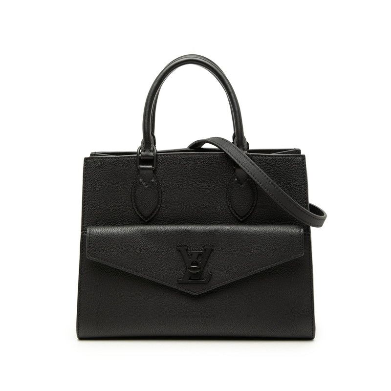 ルイ ヴィトン ロックミー トートPM ハンドバッグ ショルダー 2WAY M55845 ノワール ブラック グレインカーフレザー レディース LOUIS VUITTON【243-73738】