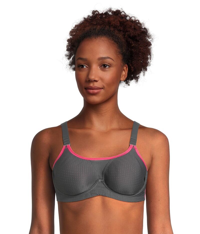 アニータ レディース アンダーウェア ブラジャー マキシ Anita Performance WireX Maximum Support Sports Bra PinkAnthracite ピンク