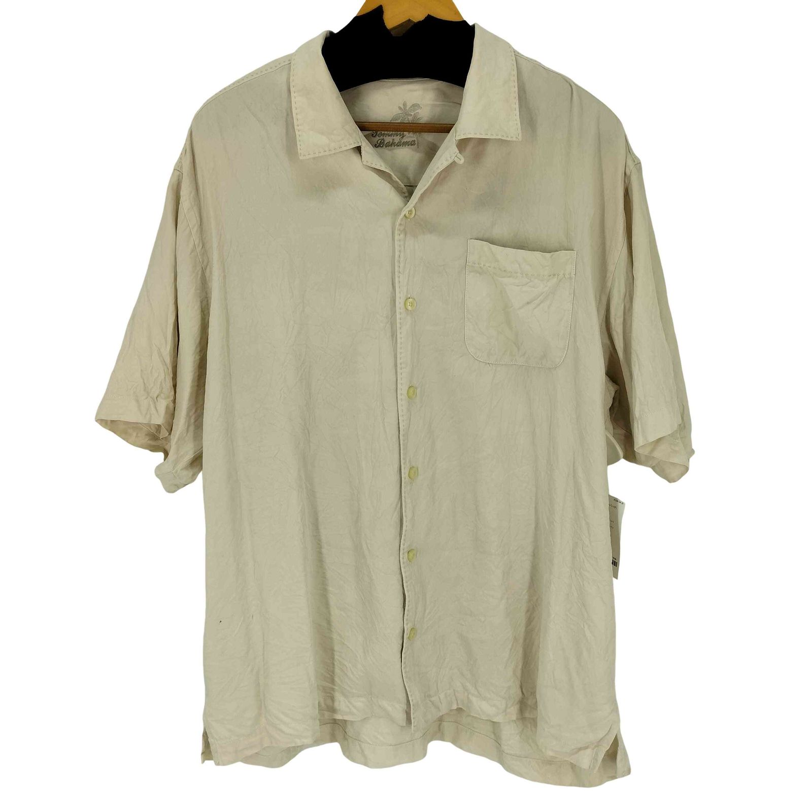 トミーバハマ Tommy Bahama オープンカラー 開襟 シルクシャツ メンズ 