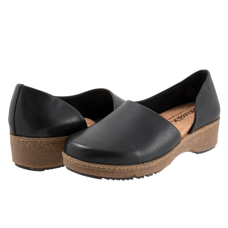 ソフトウォーク レディース シューズ スリッポン・ローファー SoftWalk Addie Black ブラック