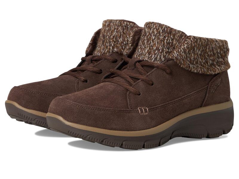 スケッチャーズ レディース シューズ ブーツ・レインブーツ SKECHERS Easy Going Fall Odyssey Hands Free Slipins Chocolate チョコレート