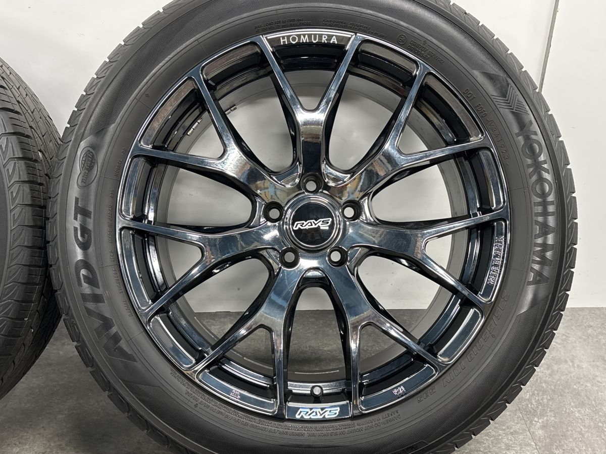 美品】RAYS HOMURA 2X7FT 19in 8J +38 PCD114.3 ヨコハマ AVID GT 235