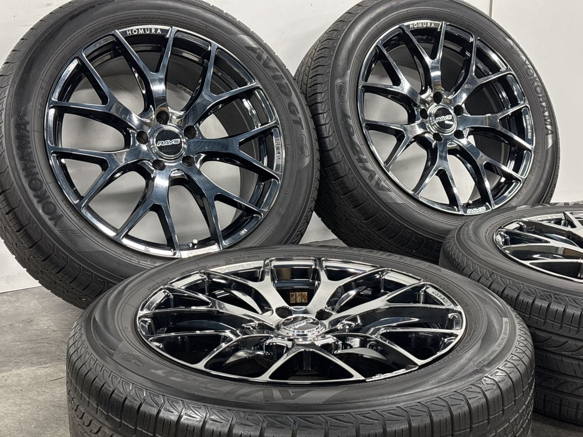 美品】RAYS HOMURA 2X7FT 19in 8J +38 PCD114.3 ヨコハマ AVID GT 235
