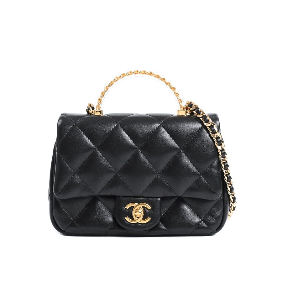 CHANEL シャネル ショルダーバッグ スモールトップハンドルバッグ AS4848