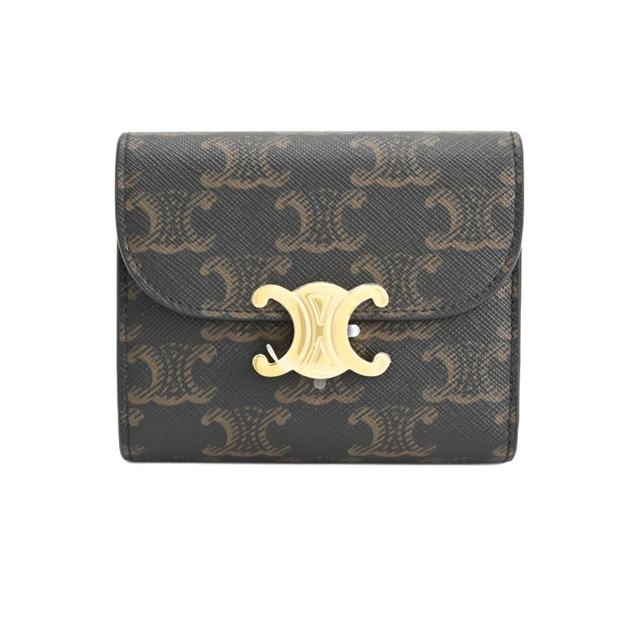 CELINE セリーヌ ミディアムウォレット スモールフラップウォレット 10D782