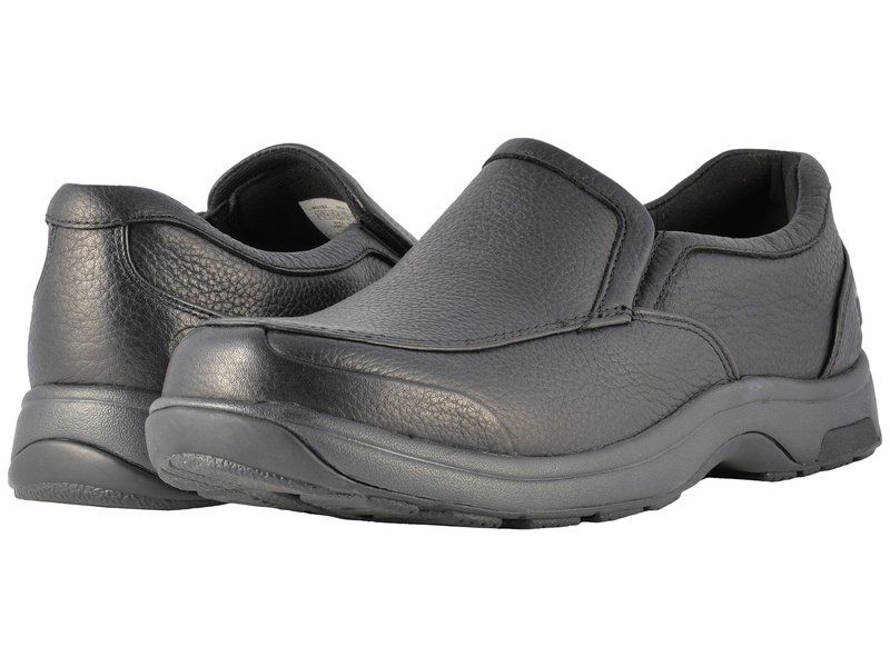 ダナム メンズ シューズ スリッポン・ローファー Dunham Battery Park SlipOn Black Polished ブラック