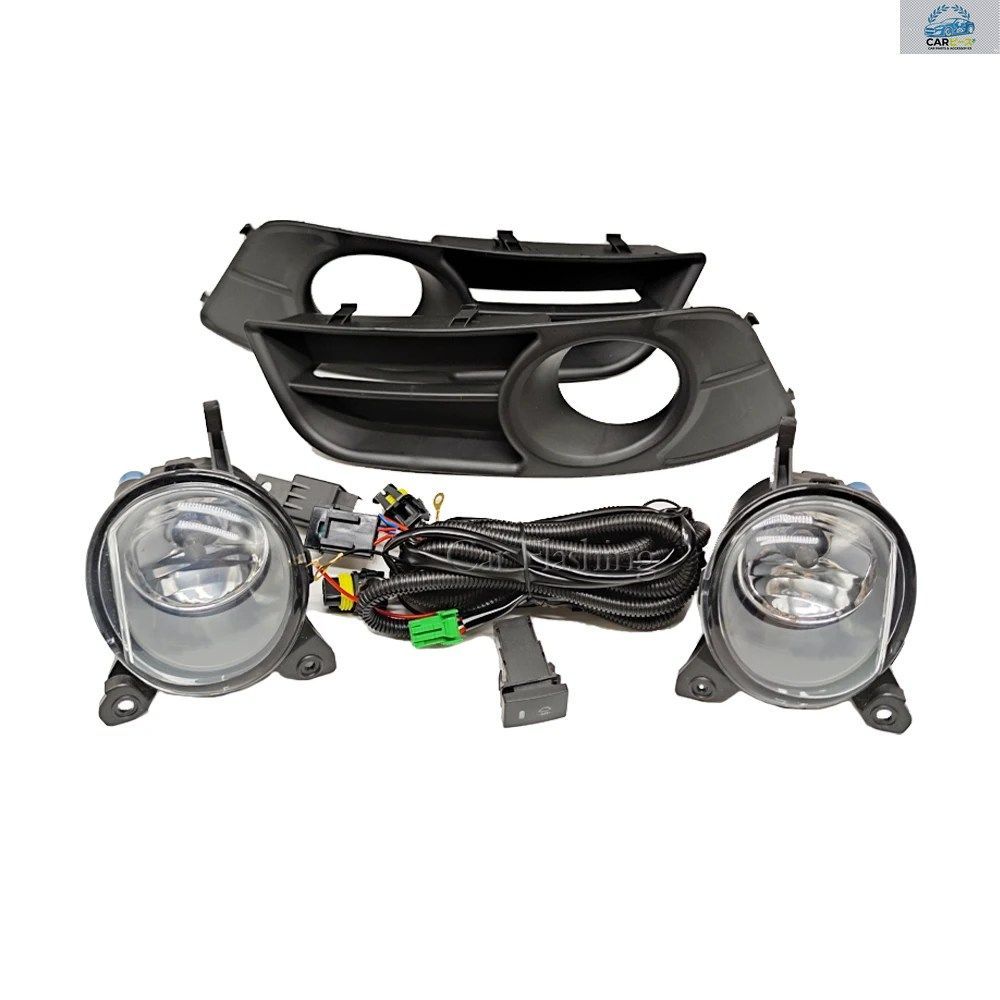 トヨタ カローラ 2004 2005 2006 欧州仕様用 LED フォグランプ ハーネス配線カバー グリル ハロゲン