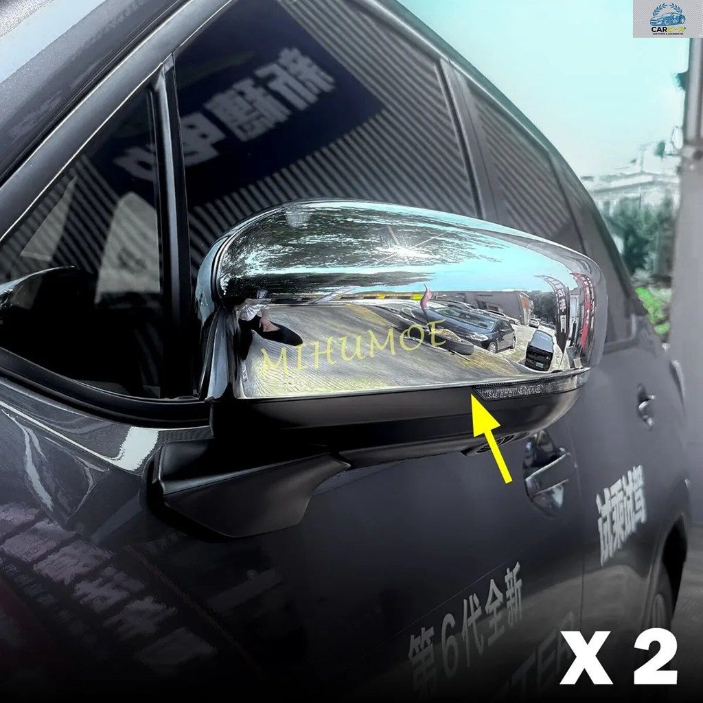 スバル フォレスター クロストレック インプレッサ用 クローム製 車の外装サイドミラーカバーキャップ オーバーレイプロテクター