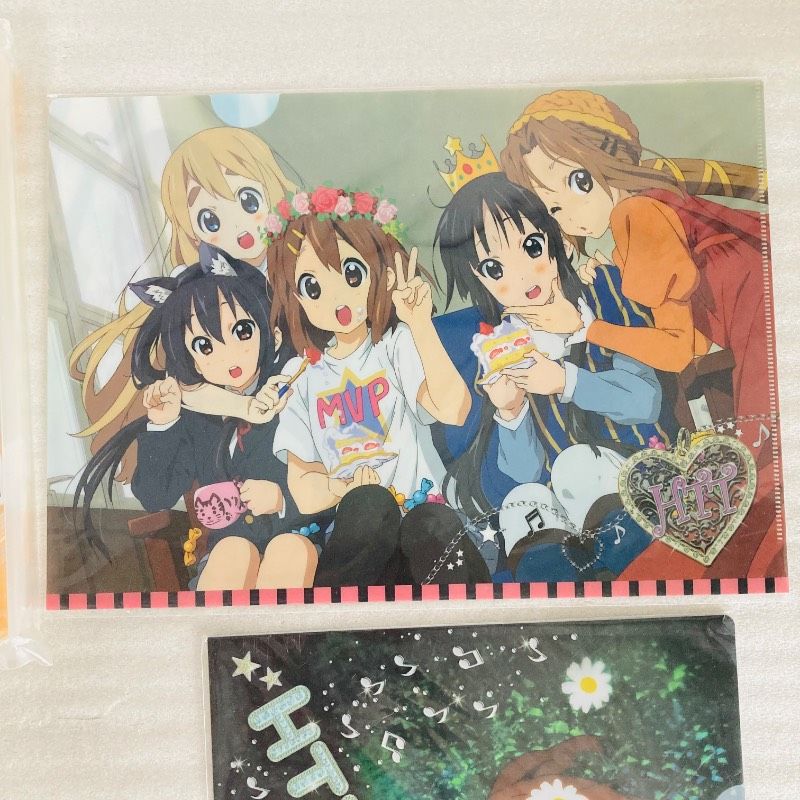 【未使用品】【5点セット】けいおん！ クラッチバッグ ビッグポストカードセット クリアファイル 下敷き など